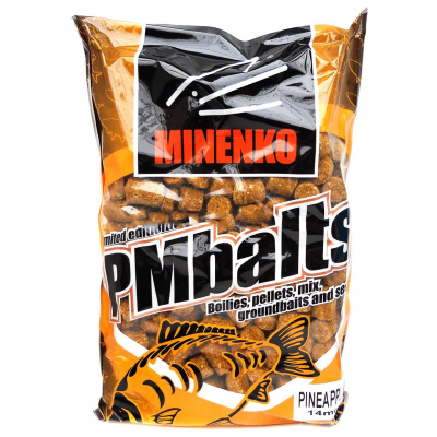 Прикормка Minenko PMbaits Pellets гранулы 14мм 1кг. ананас