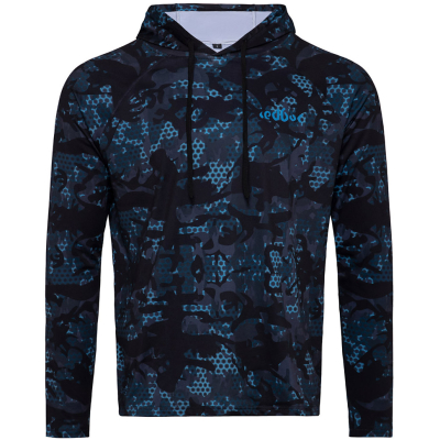 Лонгслив c УФ защитой Redbor Kaper Sahara Hood UV 50+ Black/Dark blue р-р XXL