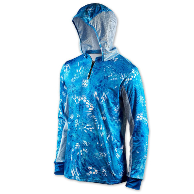 Худи мужская Veduta Air серия UPF50+ Reptile Skin Blue Water р.3XL