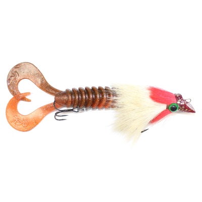 Приманка RSK Fishing MAUS XXL diver (диаметр головы 25 mm) 25см 98гр тело цвет 032 красно-белая голова