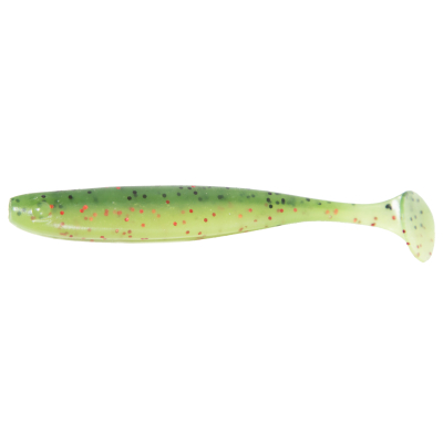 Силиконовая приманка Kaida Salmon 3.5" 9cm 5g Green Lemon-7tails HT#007