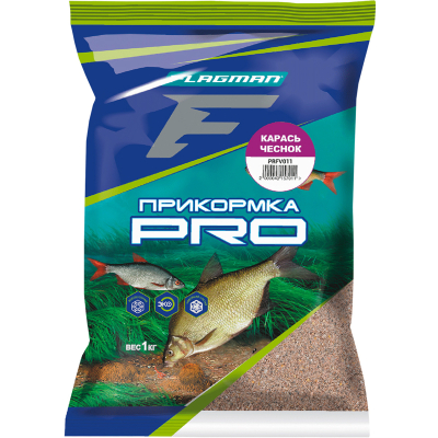Прикормка для рыбы Flagman PRO 1кг - Карась Чеснок