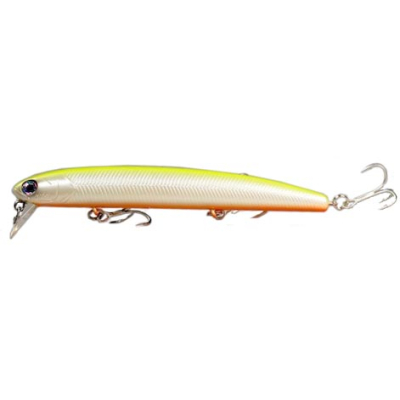 Воблер HMKL K-0 WakeMinnow Salt Ver 115F цв. Chartreuse back pearl