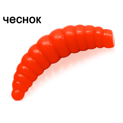 Силиконовая приманка Microfishing Magott 1,5" - 10шт #3 Оранжевый Чеснок