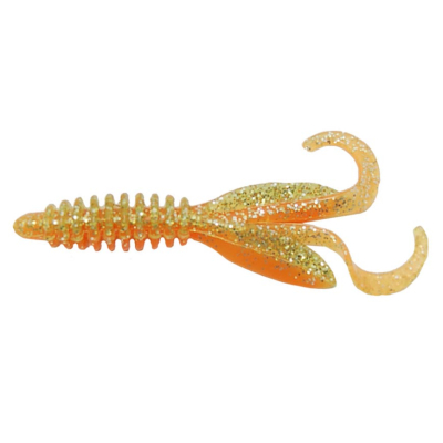 Силиконовая приманка Gene Larew Baby Hoodaddy 3" цв. #5709 ORANGE / CHARTREUSE SI