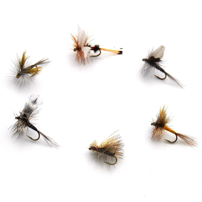 Набор сухих мушек PFG Classic Dry Fly №2 р. М, 6шт