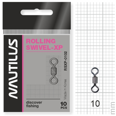 Вертлюг Nautilus Rolling Swivel 0102 size #10 тест 14кг