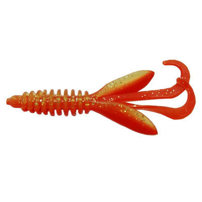 Силиконовая приманка Gene Larew Baby Hoodaddy 3" цв. #1809 RED / CHARTREUSE SILVER