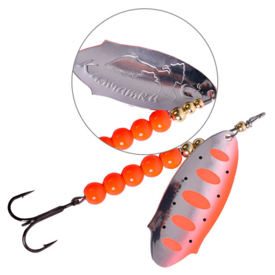 Блесна вращающаяся LureMax Kamchatka 23гр. цвет 022/Rd