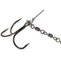 Оснастка стальная Lucky John Stinger Power Chain 3,5+8,0cm, оснащ. тройниками №03/0+№3/0 1шт.