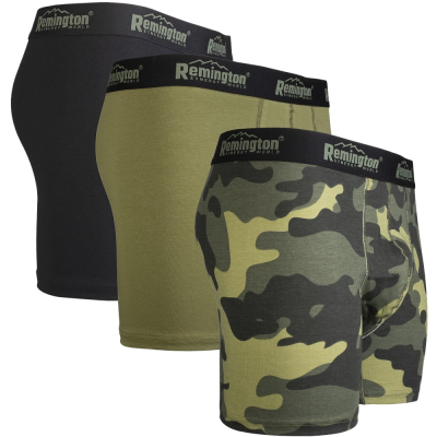 Мужские трусы боксеры Remington, набор 3 шт, микс зеленый 307 р. 3XL