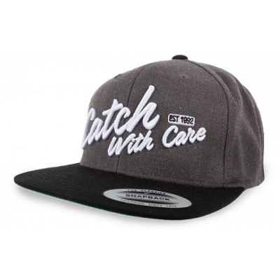 Кепка CWC, цвет черно-зеленый, Snapback Cap, Gray/Black CWC Text