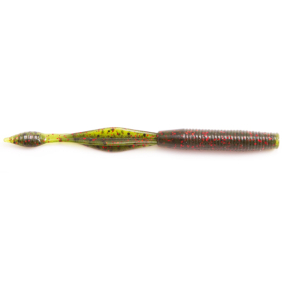 Силиконовая приманка Fish Arrow Candle Tail 4" цв. #208 (WM/Black Red)