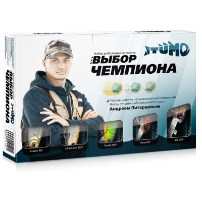 Воблеры Itumo "Выбор чемпиона" (Assassin, LB Minnow, Dandy, Pitty, Bite) SET-IT5