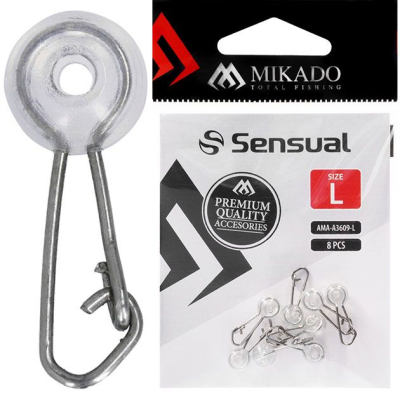 Застёжка на бисере Mikado Fixing System Snap With Bead (уп.=8шт) № M (AMA-A3609-M)