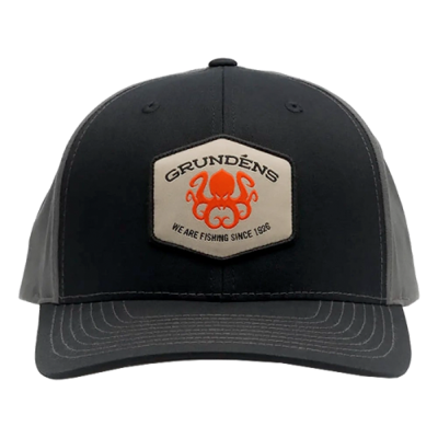 Бейсболка Grundens Kracken Trucker 312, Black/Charcoal, One Size