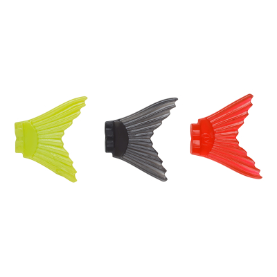 Набор сменных хвостов для воблера Strike Pro Glider 90, цвет: Chartreuse, Black, Red (3 шт.)