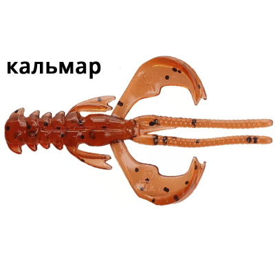 Силиконовая приманка Crazy Fish Nimble 1.6" 49-40-57-6 кальмар цв. amber (янтарь)