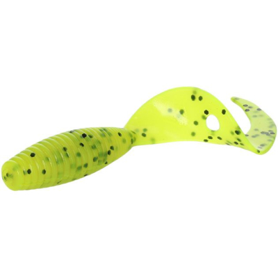 Силиконовая приманка Mikado Twister 64мм 1.0гр. цвет CHARTREUSE PEPPER {6шт.} желтый перец, ароматизир. (PMTBT-64-CP)