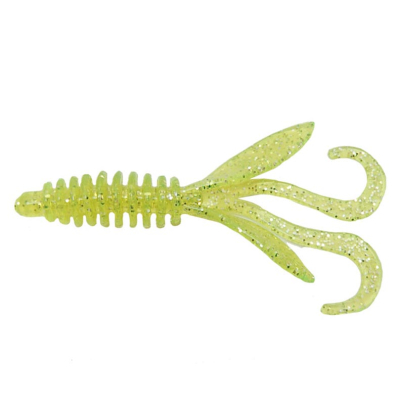 Силиконовая приманка Gene Larew Baby Hoodaddy 3" цв. #33 CHARTREUSE SILVER