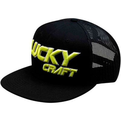 Кепка Lucky Craft Flat - Black and Yellow/черный-желтый