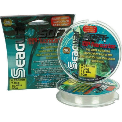 Леска флюорокарбон Seaguar Soft 50m 0,235 - 6,00кг
