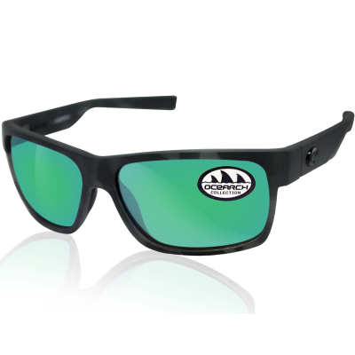 Очки поляризационные Costa Half Moon Ocearch 580 GLS (Ocearch Matte Tiger Shark/ Green Mirror, Large)