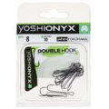 Крючки двойные Yoshi Onyx Double Hook №8 ( в упак. 10шт.) (BN)