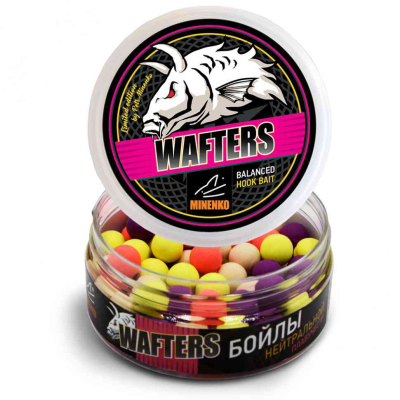 Бойлы MINENKO WAFTERS Color Mixed (aroma free) 12мм, 6521