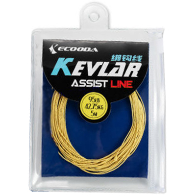 Леска Ecooda Kevlar Assist Line Drag Power желтый 115LB/51.75kg