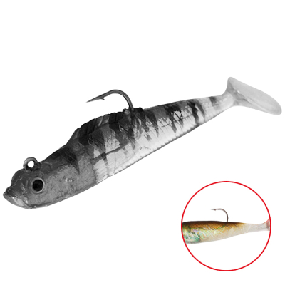 Силиконовая приманка оснащенная Mikado Crystal Fish WXH-54-10см цв. 69 (1уп.-2шт.)