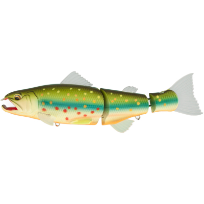 Свимбейт Strike Pro Salmonid Minnow 3-составной тонущий с резиновым хвостом 15см 43гр Загл.1,0-4,0 цв. #964F