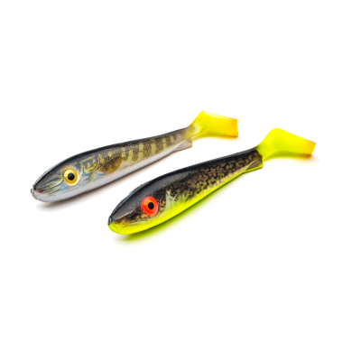 Силиконовая приманка Svartzonker Real Series McRubber 21cm 88гр 2шт Pike hot tail & Hot Eelpout