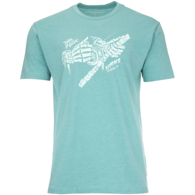 Футболка Simms Grim Reeler T-Shirt, Oil Blue Heather, XXL