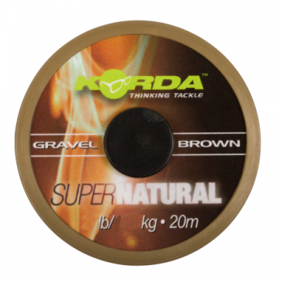 Поводковый материал Korda Super Natural Gravel Brown 18lb 20м KSNB