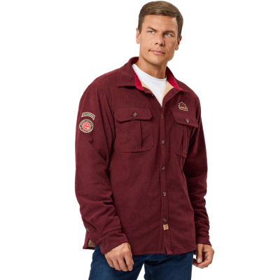 Рубашка вельвет Alaskan с меховой подкладкой бордо р. XL