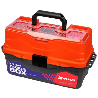 Ящик для снастей трехполочный Nisus Tackle Box оранжевый (N-TB-3-O)