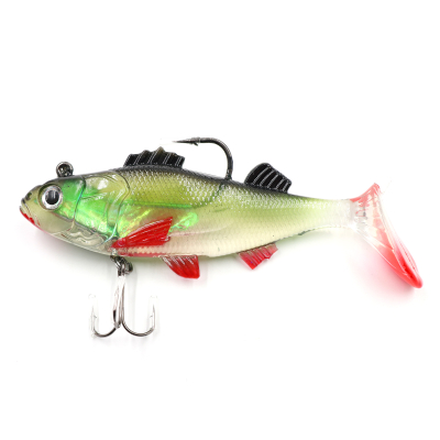 Приманка оснащенная Namazu PVC Perch 80мм 19гр. цвет 04 (2 шт.)