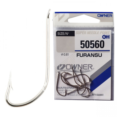 Одинарный крючок Owner 50560 Furansu, белый 50560-16