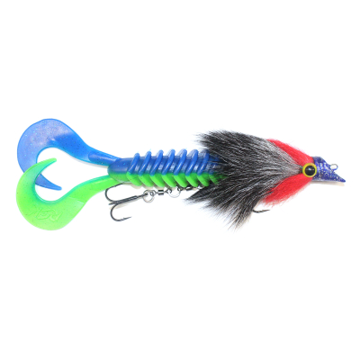 Приманка RSK Fishing MAUS XL Diver (диаметр головы 20,5 mm) 23см 75гр тело цвет 002 красно-серо-черный голова