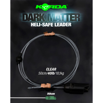 Монтаж готовый Korda Dark Matter Leader Heli Safe 0,5м Clear 40lb