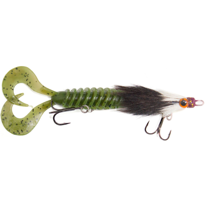 Приманка RSK Fishing MAUS XS (диаметр головы 10 mm) 13см 17гр -Бело-черная голова, хвост хаки