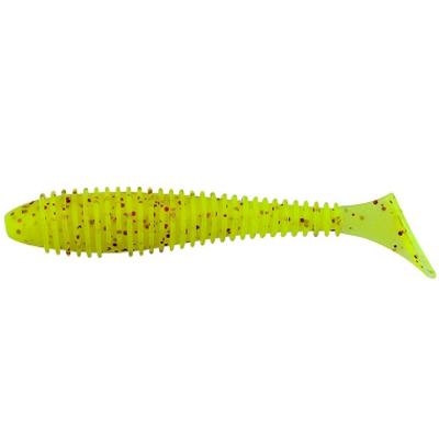 Силиконовая приманка Pike Hunter Ribbed Worm FAT 5.8" 15 см. #010 Chartreuse (UV) (1 шт)