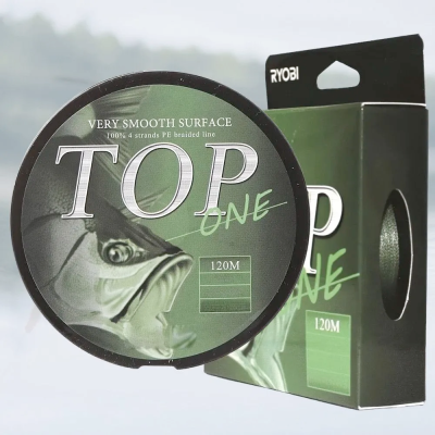 Шнур Ryobi TOP PE4X Dark green 120m 6,0/d-0.405mm