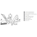 Мультитул Leatherman Squirt PS4 (831234) 57.2мм 9функций черный подар.коробка