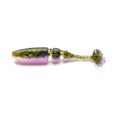 Эластичная приманка Lake Fork Boot Tail Baby Shad цв. Violet Shad