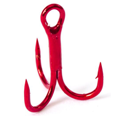 Крючки-тройники Gamakatsu 13R Treble Hooks Red размер №08 10шт.