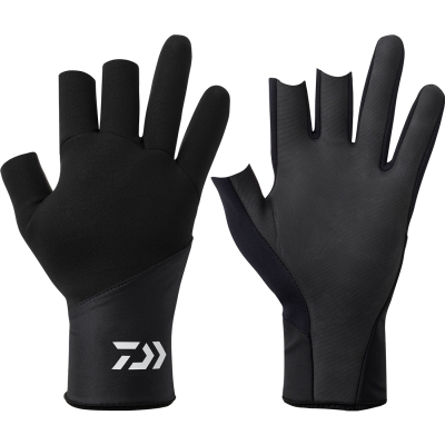 Перчатки Daiwa DG-7325W Titanium Alpha Gloves 3 Cuts [Black] 2XL