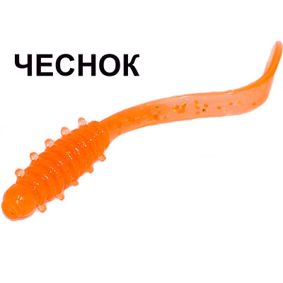 Мягкая приманка Boroda Baits Leech цв. Огненно-красный, аттр. Чеснок, 12 шт./уп.