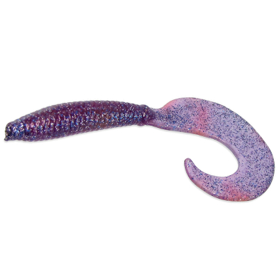 Силиконовая приманка Milmax Головастик 2.5" цв. 003 plum (слива) (glow)